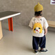 
Xingxi Kindergarten boy cute doll cartoon canvas children's backpack for women going out for spring outing hiking mini backpack yellow trumpet