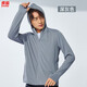 
Tiger Sunscreen Men's Sunscreen Fishing Clothes Long Sleeve Summer Light and Breathable Men's Women's Sun Hat Sleeve Light and Breathable Beach Sunscreen Beach Clothes Ice Silk Quick-Dry Jacket Top [Upgrade] Silver Gray