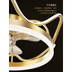 Sanqihu Light Luxury Crystal ventilateur de plafond léger Défaiteur
