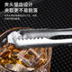 Extra long and thickened stainless steel ice cube tongs, bread tongs, food tongs, fruit tongs, lemon milk tea shop special tools, thickened large size, 20* pieces