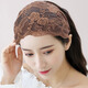Bai Shilin Lace White Hair Covering Artifact Wide-Border Embroidered Headband Women's High-end Hairband Going Out Women's High-end Headband Headband Rose Lace Purple