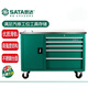 SATA 95208 five-drawer wheeled tool cart 47 Auto repair and maintenance multi-functional drawer-type mobile storage cabinet cart 95208 five-drawer wheeled tool cart 47