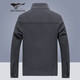 Septwolves Jacket Men's Winter Wool Jacket Men's Business Casual Versatile Fashion Tops Warm Clothing