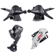 Okivico Shimano Mountain Bike Pack 3927 Speed Flywheel Dinger Cadran avant Cadran arrière TRANSMISSION DE TRANSMISSION 27 PACK 27 PACK 2 (Cadran arrière noir)