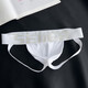 Pure (Y.ISHion) 2 pairs of pure cotton thong men's double underwear pure white boys' U convex bag Xine double butt black + navy blue M 100-120Jin Jin is equal to 0.5 kg