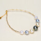 Demi Jewelry Akoya Seawater Pearl Bracelet 18k Gold [With Certificate] Mixed Color 6-9mm