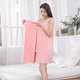 Wearable Bath Towel Women's Suspender Bathrobe Bath Skirt Thickened Wearable Bath Towel Vest Style Bath Towel Large Pink Pocket Style Small Size Suitable for 80-130 Jin Jin equals 0.5 kg to wear