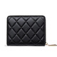 WILLIAMPOLO Emperor Paul Women's Card Pack Sheepskin 30 Card Position Anti-theft Brush Multifunctional Short Driver's License Pack Short Card Pack Black