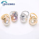 Wenying Baroque Pearl Ring Women 1 Irregular Large Ring Fashion Retro Style Ring Internet Celebrity Temperament Finger amp Gold Setting White Pearl Ring.& 15-25.m.m