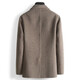 Hengyuanxiang double-sided wool coat men's autumn and winter middle-aged men's casual wool coat coat deep khaki 180