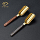 Miaolian Tianxiang rosewood copper tea ceremony six gentlemen tea set accessories ebony tea cup fork tea spoon tea clip tea knife T61-008A tea spoon (ebony)