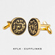 Cufflink 2024 Neues Produkt Xiangyun Dragon Muster Manschettenknöpfe Herrenhülsennägel High-End-Hemd Französisch Manschettenknopf Metall Manschettenknöpfe L709 Gold Manschettenknöpfe-Xiangyun Dragon Muster