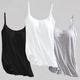 LangSha Modal Small Camisole Women's Padded Bottoming Slimming Internet Celebrity Top White L