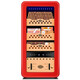 Cigarloong (CIGARLOONG) 48HC cigar cabinet with constant temperature and humidity Spanish cedar wood shelf naked alcoholized activated carbon ammonia removal curved small household silent inverter compressor cigar humidor 48HC red cedar wood shelf + curved + constant temperature and humidity cigar cabinet
