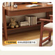 Konoha Whisper Massivholz Schreibtisch Bücherregal Integrated Study Desk Home Study Computer Schreibtisch Einfacher moderne Büro Schreibtisch Schlafzimmer Schreibtisch Weiß Single Tabelle 120*60*135 cm