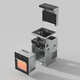 
Xinfei (Frestec) integrated stove household integrated single stove small apartment is preferred for automatic cleaning of 50cm width, warm vegetables on the head, can be used as a pure electric integrated stove, smoke discharge induction cooker [50 width, 1050Pa large negative pressure] 28 liters steaming and baking - oil fume separation Natural gas