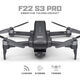 Shiji Century Drone F22 Remote Control Folding Aerial Photographer Touch Screen Drone Crossing Machine 4K Digital Image Transmission Quadcopter Spring Outing Boy Gift F22S3 Universal Control Dual Battery 70 Minutes Package + Aircraft Explosion Insurance