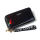 New women's long wallet double zipper mobile phone bag student laser wallet large capacity clutch soft coin wallet yellow