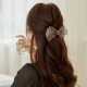Chimera Korean Internet celebrity fashion organza bow hair clip temperament sparkling rhinestone ponytail clip half-tie hair clip hair accessories birthday gift for wife