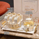 Juego de té de regalo de boda Qipai conjunto completo de regalos de boda y regalos para recién casados para recién casados y regalos para nuevas casas prácticas para amigos. Set de té de gama alta Caja de regalo de 16 piezas [848]