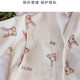 Camiseta de mujeres embarazadas Roumanqi en otoño e invernal de algodón de algodón de algodón de algodón de algodón engrosado y falda de mayor tamaño con almohadilla de mama esperando el parto RSY-2687 2XL (recomendado 135-148Jin [Jin equivale a 0.5 kg])