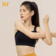361 ropa interior deportiva para mujeres a prueba de amortiguación y caída de yoga con traje de yoga de alta intensidad belleza de belleza de sujetador de sujetador de sujetador negro (693) l