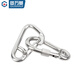 Guwanji 304 stainless steel spring buckle carabiner safety insurance buckle hoist chain connection buckle buckle rope buckle hook 304 with female M6*60 1 piece