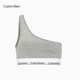 Calvin Klein内衣【摩登引力带】女士ck可卸垫单肩带无钢圈背心文胸QF7007AD P7A-椰青灰 M 推荐75B-85A
