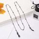 FESETE glasses chain hanging neck for women glasses chain glasses hanging neck rope fashion sunglasses reading glasses beaded chain silver