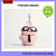 Pink Piggy Plush School Bag Doll Girl Keychain Heart Net Exquisite Pendant Doll Girls Cute Accessories Swimming Goggles Piggy + Tie + Metal Buckle Size/mm