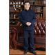 Hengyuanxiang Mao suit men's suit, middle-aged and elderly tops, spring and autumn Tang suit jackets, dad's clothes, old man's tunic suits, grandpa clothes, double-layer regular style navy blue hidden pocket tops 175/XL recommended 125-140 Jin Jin equals 0.5 kg to wear