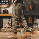 JEEP SPIRIT American Tough Man Working Pants 2025 Summer Loose Straight Trendy Brands Feet Function Outdoor Hunting Casual Pants 829 Models (Khaki) M (Suggested 85-105Jin [Jin equals 0.5 kg]