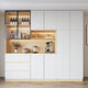 CLCEY PARAJE High Gabinete High Wall Light Luxury Home Room Gabinete de vinos Restaurante Armario de té Gabinete de almacenamiento de cocina Modelo de madera maciza 15280*40*220