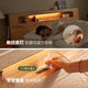 Cama de madera maciza original Cama doble moderna 1,8 metros Nórdicos dormitorio principal Bed de roble Bed de madera maciza L701V Color de madera de cuerpo alto 1.5 metros + colchón de 10 cm cama luminosa