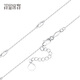 Misu platinum pt950 pig nose necklace women's plain chain genuine platinum clavicle chain fashion gift to girlfriend for Christmas, weight 4.6-4.8 grams, length 43+3cm