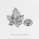 Kaflink (KFLK) silver gold maple leaf brooch high-end lapel pin button collar button collar corner button suit clothing accessories men's badge breast button XZ-K019 gold 1 piece