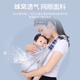 摩登孕妈新生儿简易婴儿背带夏季透气网横前抱式宝宝背巾单肩外出抱娃神器 蓝色*加强透气网款肩带图案随机