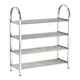 Lunar exploration stainless steel shoe rack simple home indoor good-looking dormitory door multi-layer shoe storage cabinet 2025 storage rack three layers long 45 cm (four poles)