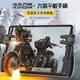 Entertainment products Tablet chicken-eating artifact Huawei Apple ipad computer mobile game set handle physical mechanical button automatic gun pressure auxiliary peripheral two-four-button six-finger Android Black six-finger tablet connecting dot artifact can record the rate of fire