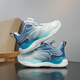 
Huilirui children's shoes for boys rotating buttons spring and summer anti-slip wear-resistant training shoes for students shock absorption rebound running shoes sports shoes 9903 Tianlan single network 34