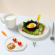 Baijie non-stick fried egg mold fried poached egg artifact round rice ball pancake mold foldable egg mold two packs