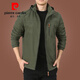 Pier Cardin Herrenjacke Herbst Casual Jacket Herren Spring Herrenkleidung 2025 Neue Herbst -Top 9898 [Schwarz] Abnehmbare Kappe - kein zusätzlicher Preis plus Samt M 170spezifikationen (120jin [Jin entspricht ca. 0,5 kg]))