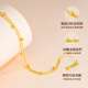 Chinese gold transfer beads gold anklet for women 18k gold fashion jewelry birthday gift for girlfriend birthday wife practical 18k double layer ball bead anklet/Jingsuda