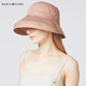 Maria Gucci (MARJA KURKI) sun hat women sun protection hat UV brim hat Solid color European top hat Brown