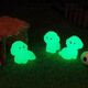 Japón y los Estados Unidos Nuevo estilo luminoso lindo cachorro micro paisajismo planta en maceta paisajismo pequeños adornos de automóviles de automóviles consola de perro luminoso accesorios luminoso bichon dog 4 [un set]