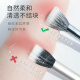 GUOXIAONIU Guo Xiaoniu Fine Peak Wool Point Paint Brush High-gloss Flat Head Blush Brush Loose Powder Animal Hair Makeup Brush Tool Black Handle Wool Point Paint Brush 1