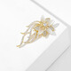 MULUOFEI flower brooch, high-end women's exquisite corsage, new luxury suit pin, autumn and winter accessories, mother's birthday gift, Valentine's Day gift for girlfriend, wife's birthday gift