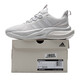 阿迪达斯（adidas）男鞋2025夏季新款阿尔法小椰子alphabounce跑步鞋减震透气运动鞋 IE9766/白色-灰色 41 (255mm)