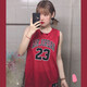 耐克（Nike）男装2025春季新款篮球训练运动上衣宽松透气休闲无袖背心T恤球衣C CZ2500-687/红色/AJ23 S