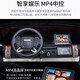 GELSA children's electric four-wheeled Land Rover baby toy car can sit in an adult four-wheel drive rocking two-seater remote control off-road vehicle. Light luxury painted black/MP4 LCD screen/large size 142 four-wheel drive + swing + early education + soft wheels + leather seat